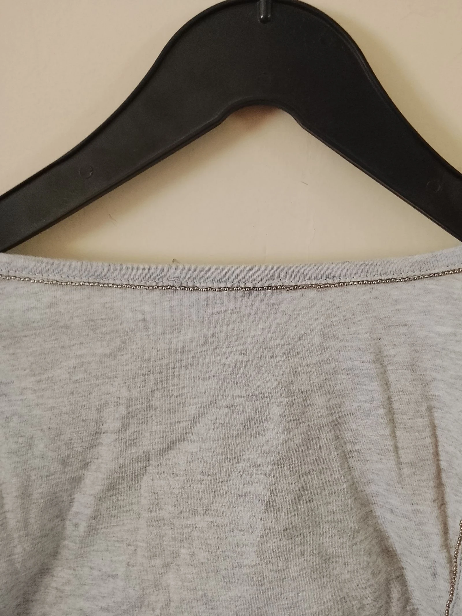 👒 NEW SIZE 40 Pearl gray and silver trim tank top Tex 👒 – photo 6